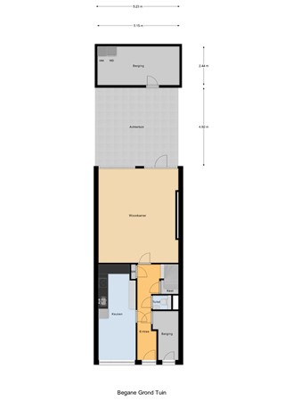 Floorplan - Ferdinand Bolstraat 113, 2525 XL Den Haag