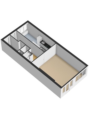 Floorplan - Ferdinand Bolstraat 113, 2525 XL Den Haag