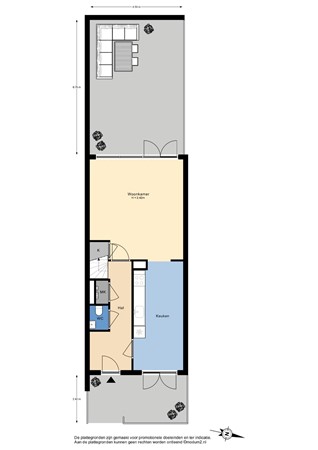 Floorplan - Madame Curieplein 12, 2561 RX Den Haag