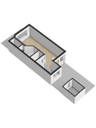 Floorplan - Van Vlotenstraat 16, 2523 JC Den Haag