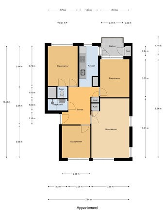 Floorplan - Beresteinlaan 475, 2542 JM Den Haag