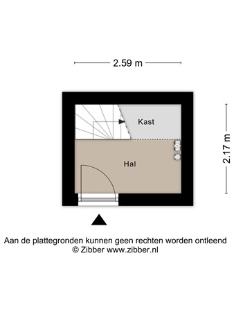 Floorplan - Vreeswijkstraat 247, 2546 AH Den Haag