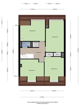 Floorplan - Vreeswijkstraat 247, 2546 AH Den Haag
