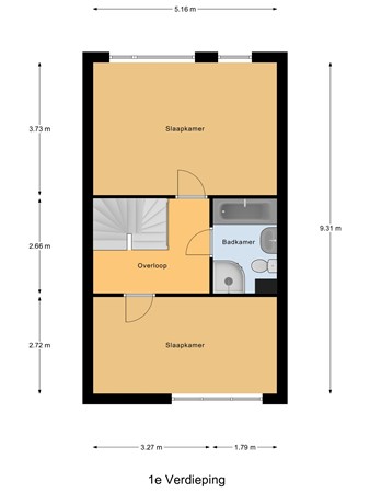 Floorplan - New Yorksingel 15, 2548 HV Den Haag