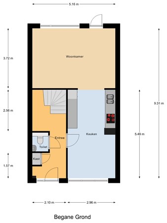 Floorplan - New Yorksingel 15, 2548 HV Den Haag