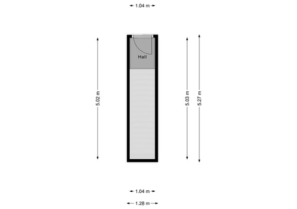 Floorplan - Acaciastraat 78, 2565 KD Den Haag