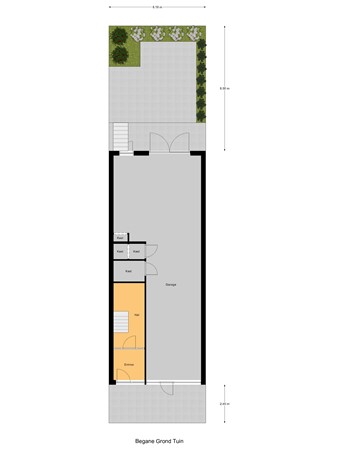 Floorplan - Fultonstraat 27, 2562 XB Den Haag