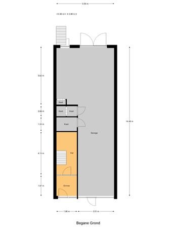 Floorplan - Fultonstraat 27, 2562 XB Den Haag