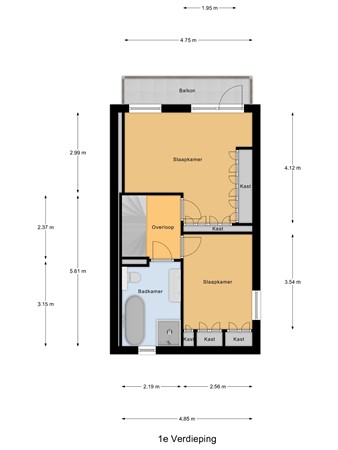 Floorplan - Niek Engelschmanpark 56, 2525 WZ Den Haag