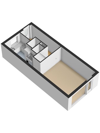 Floorplan - Hilversumsestraat 8E, 2574 XG Den Haag