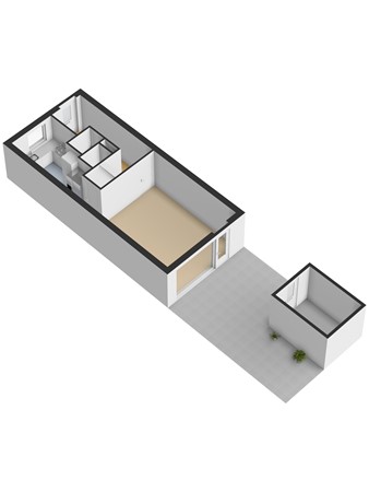Floorplan - Hilversumsestraat 8E, 2574 XG Den Haag