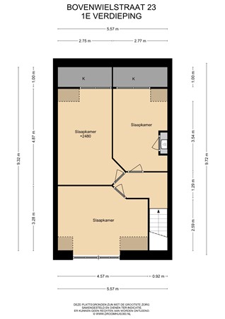 Floorplan - Bovenwielstraat 23, 4105 HC Culemborg