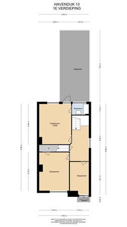 Floorplan - Havendijk 13, 4101 AA Culemborg