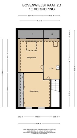 Floorplan - Bovenwielstraat 2D, 4105 HC Culemborg