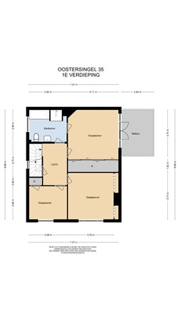 Floorplan - Oostersingel 35, 4101 GH Culemborg