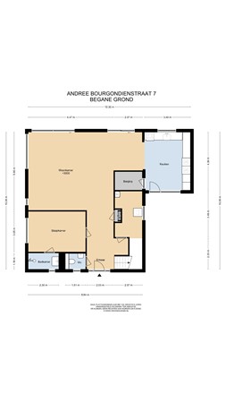 Floorplan - Andree Bourgondiënstraat 7, 4106 BJ Culemborg