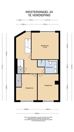 Floorplan - Westersingel 24, 4101 ZJ Culemborg