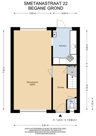 Smetanastraat 22, 4102 BB Culemborg - Begane Grond - 2D.jpg