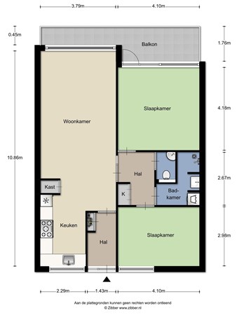 Floorplan - Jan Luykenlaan 38, 2332 DA Leiden