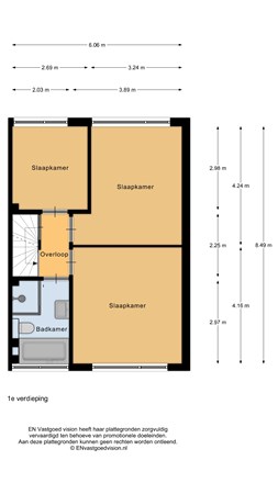 Plattegrond - Martin Luther Kinglaan 76, 1902 DR Castricum - 158281794_castricum_ml_1e_verdieping_20240605_2813ea.jpg