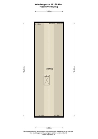 Kolenbergstraat 11, 1695 CA Blokker - Plattegrond zolder.jpg