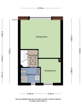 Ereprijs 21, 6075 GL Herkenbosch - 454434_2D_Eerste_verdieping_Ereprijs_21_Herkenbosch_02.jpg