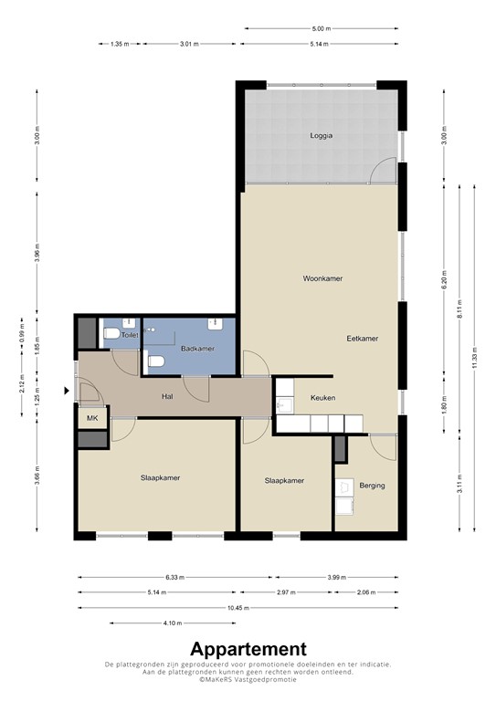 mediumsize floorplan