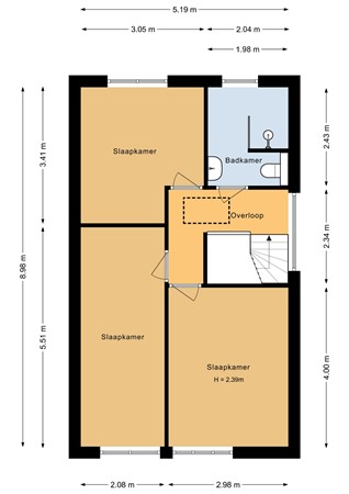 Kampstraat 37, 6114 KK Susteren - Eerste verdieping - 2D.jpg