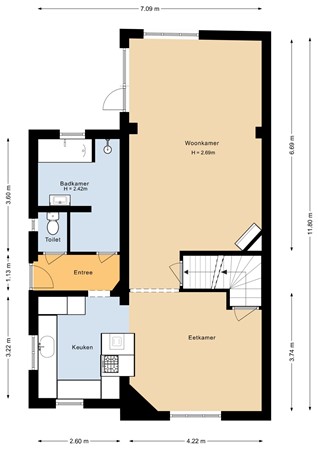 Middenstraat 3, 6413 BK Heerlen - Begane grond - 2D.jpg