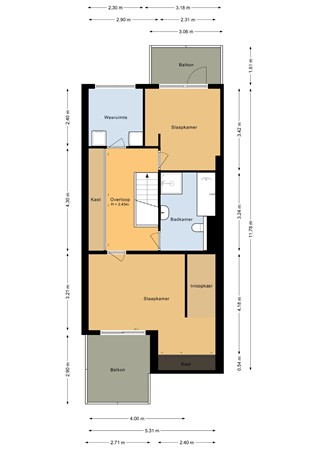 Marktstraat 54, 6114 HT Susteren - Tweede verdieping - 2D.jpg