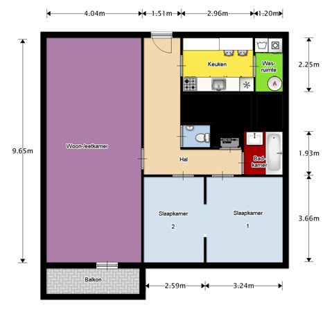 Oranjeplein 84B, 6224 KP Maastricht - indeling