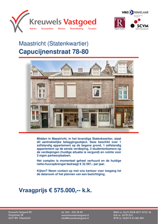 Brochure preview - Brochure Capucijnenstraat 78-80 - Maastricht.pdf