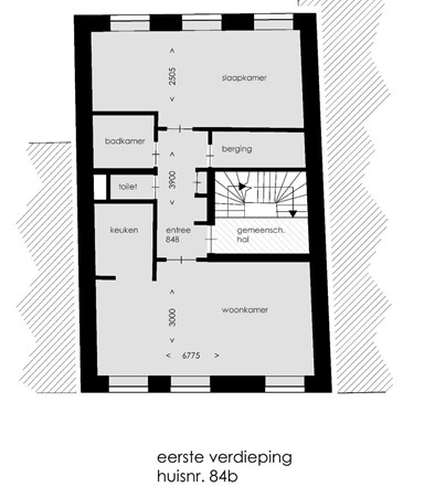 Tongersestraat 84B, 6211 LR Maastricht - Plattegrond.bmp