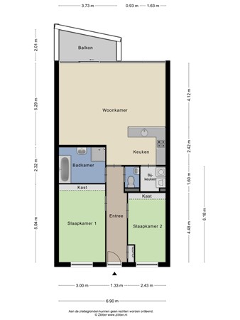Floorplan - Molenstreek 11-31, 9641 HA Veendam