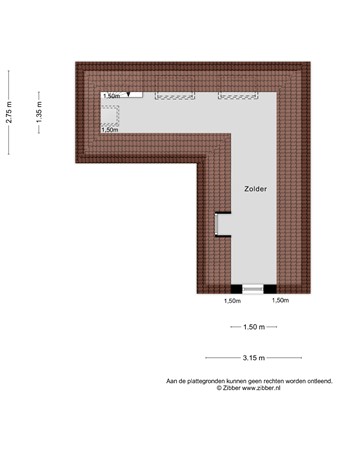 Floorplan - E.E. Stolperlaan 9, 9641 KC Veendam