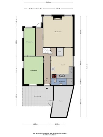 Floorplan - Boven Oosterdiep 102, 9641 JT Veendam