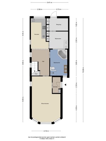Floorplan - Jakob Bruggemalaan 40, 9641 EW Veendam