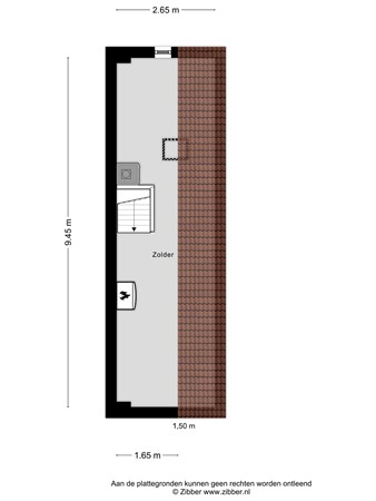 Floorplan - Langeleegte 180, 9641 GX Veendam