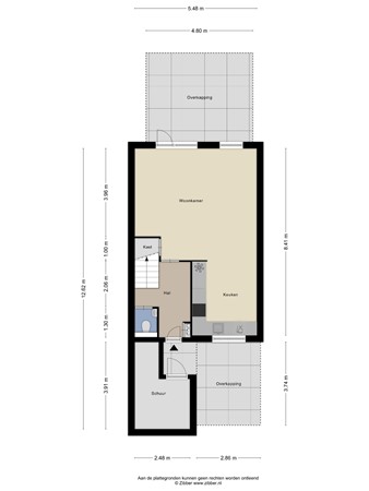 Floorplan - Tjariet 19, 9642 KE Veendam