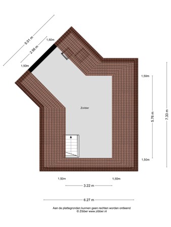Floorplan - Verlengde van Beresteijnstraat 14, 9641 AC Veendam