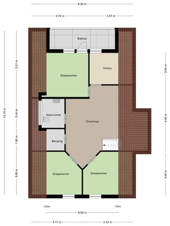Floorplan - Rietgors 26, 9665 MR Oude Pekela