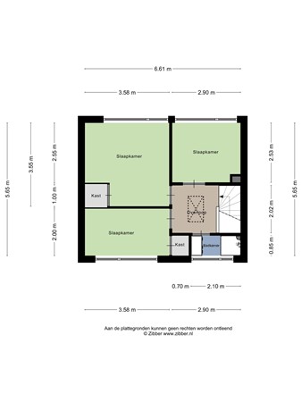 Floorplan - Dr. Th. Tjabbesstraat 56, 9645 PP Veendam