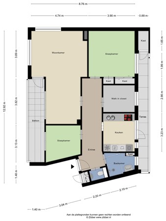 Floorplan - Prins Bernhardlaan 2a, 9641 LV Veendam