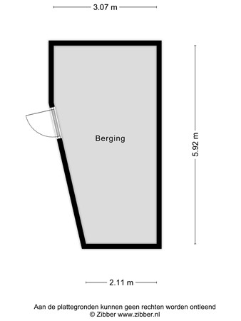 Floorplan - Prins Bernhardlaan 2a, 9641 LV Veendam