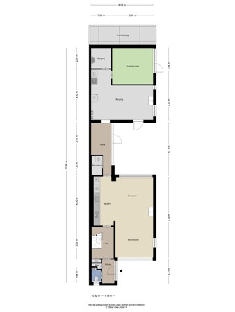 Floorplan - Vossenkamp 110, 9675 KL Winschoten