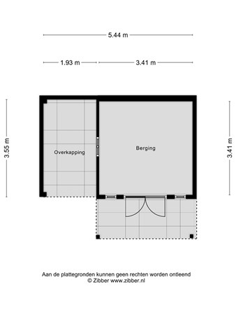 Floorplan - Noorderstraat 351, 9611 AJ Sappemeer