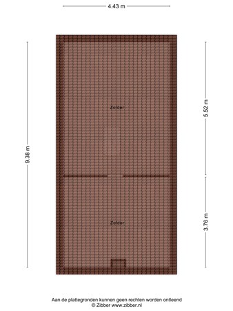 Floorplan - Poststraat 58, 9648 JN Wildervank