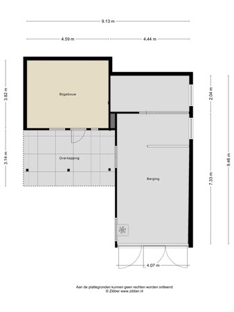 Floorplan - Bovenweg 11, 9649 CA Muntendam