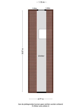 Floorplan - Noorderstraat 349, 9611 AJ Sappemeer