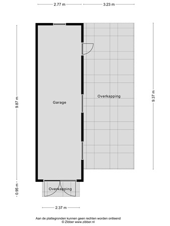 Floorplan - Noorderstraat 349, 9611 AJ Sappemeer